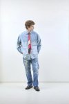 画像8: 【H.UNIT/エイチユニット】　Chambray big pocket work shirt (Customize) (8)