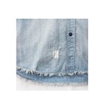 画像6: 【H.UNIT/エイチユニット】　Chambray big pocket work shirt (Customize) (6)