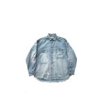 画像1: 【H.UNIT/エイチユニット】　Chambray big pocket work shirt (Customize) (1)